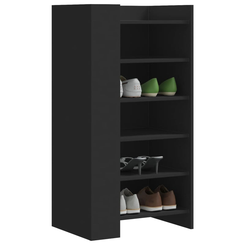 Schoenenkast 52X37,5X100 Cm Bewerkt Hout Eiken