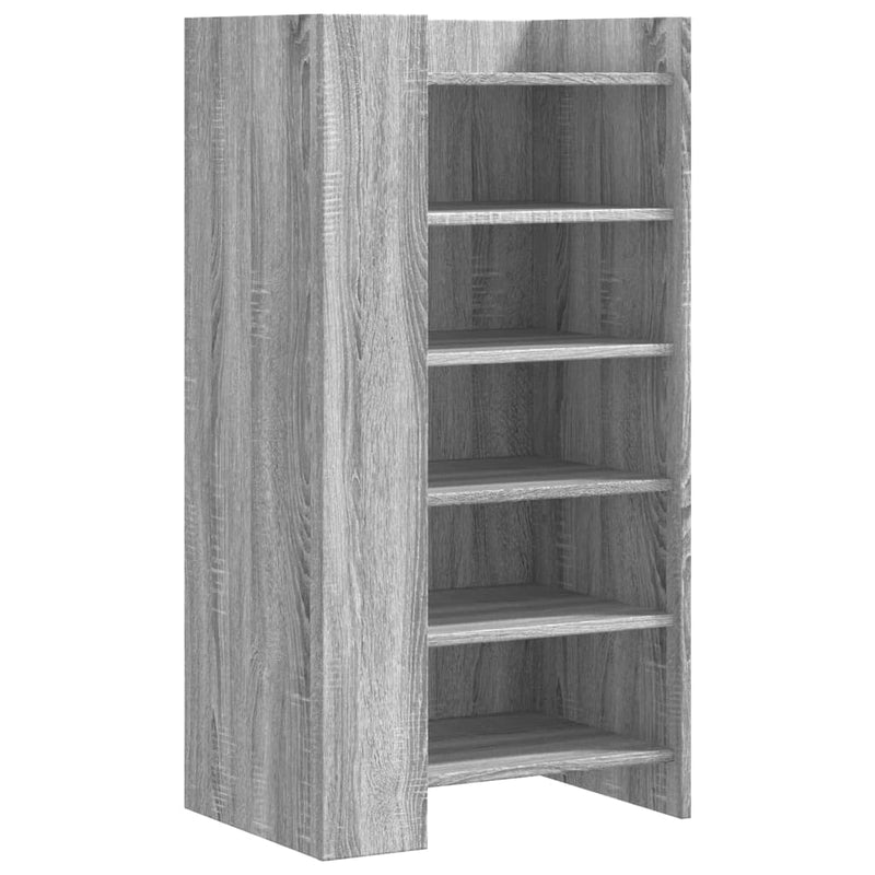 Schoenenkast 52X37,5X100 Cm Bewerkt Hout Eiken