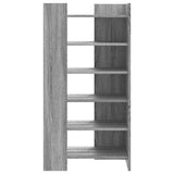 Schoenenkast 52X37,5X100 Cm Bewerkt Hout Eiken