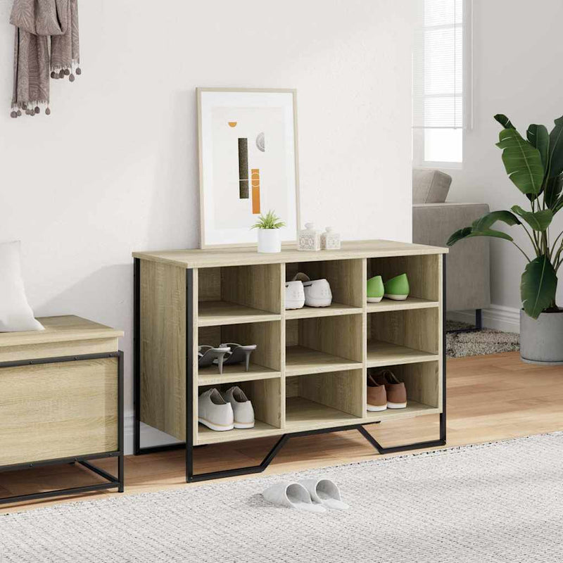 Schoenenkast 90X38X61,5 Cm Bewerkt Hout Kleurig