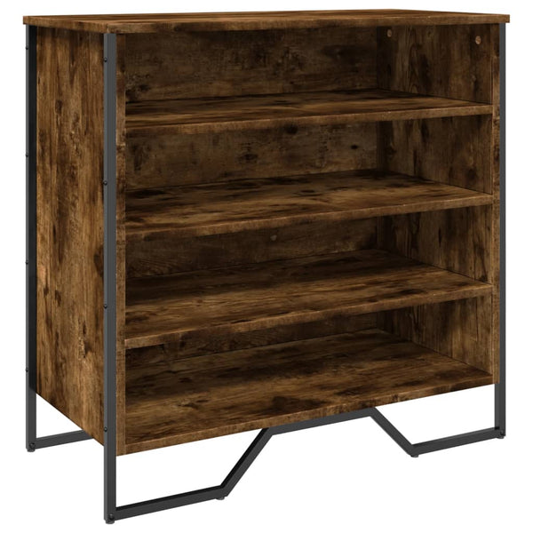 Schoenenkast 80X38X78 Cm Bewerkt Hout Kleurig