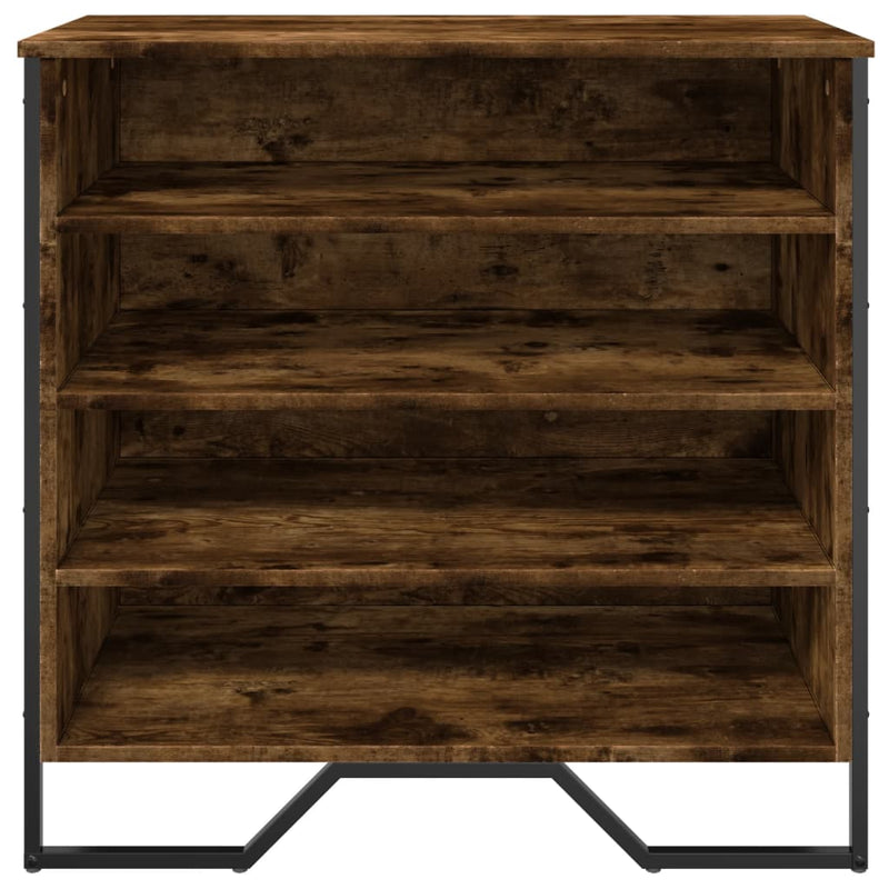 Schoenenkast 80X38X78 Cm Bewerkt Hout Kleurig