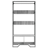 Kledingkast 90X50X180 Cm Bewerkt Hout Eikenkleurig