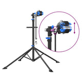 Fietsreparatiestandaard Inklapbaar 108-188 Cm Blauw Staal