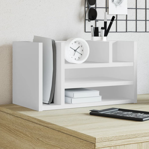 Bureau Organiser 44,5X24X25 Cm Bewerkt Hout
