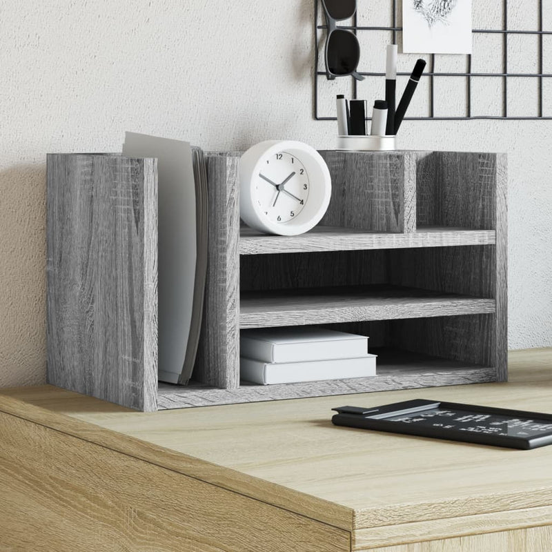 Bureau Organiser 44,5X24X25 Cm Bewerkt Hout