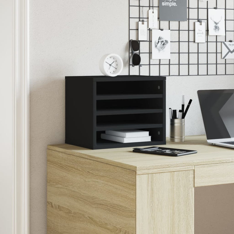 Bureau Organiser 36X26X29,5 Cm Bewerkt Hout