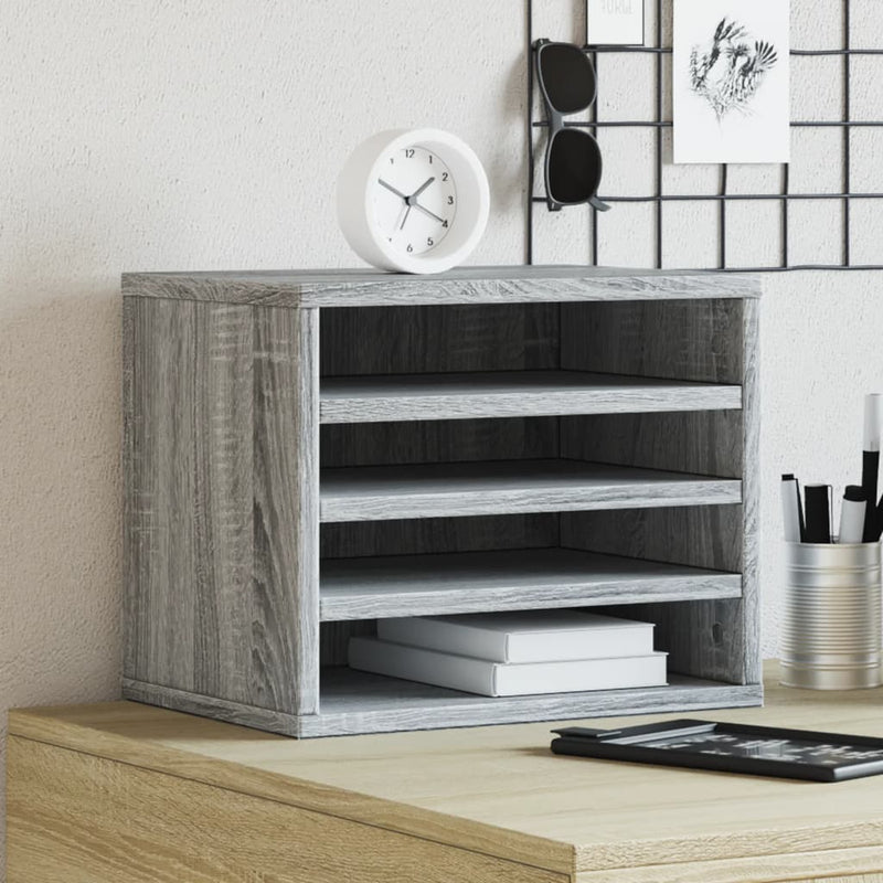 Bureau Organiser 36X26X29,5 Cm Bewerkt Hout