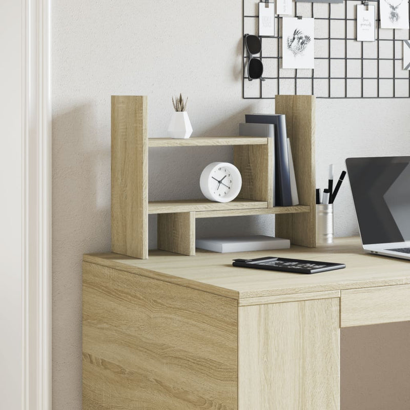 Bureau Organiser 38,5X17X39 Cm Bewerkt Hout Kleurig