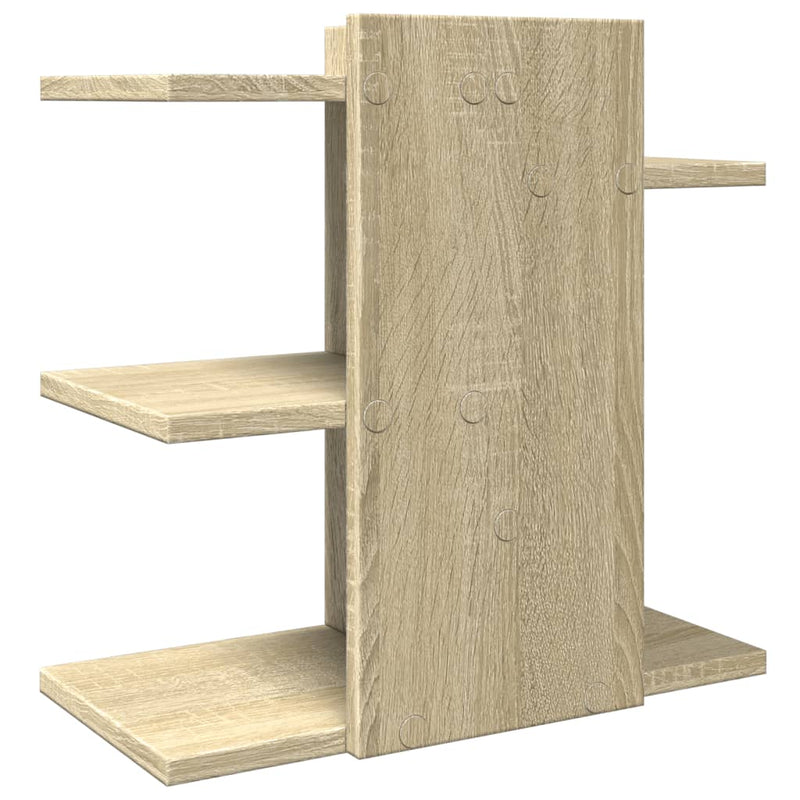 Bureau Organiser 42X21,5X42 Cm Bewerkt Hout Kleurig