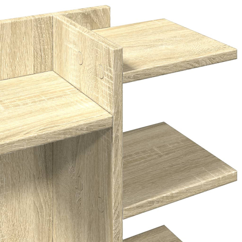 Bureau Organiser 42X21,5X42 Cm Bewerkt Hout Kleurig
