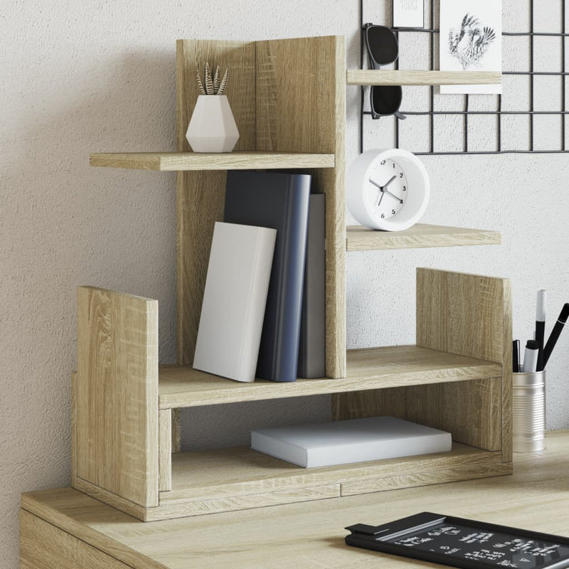 Bureau Organiser 49X20X52,5 Cm Bewerkt Hout Kleur