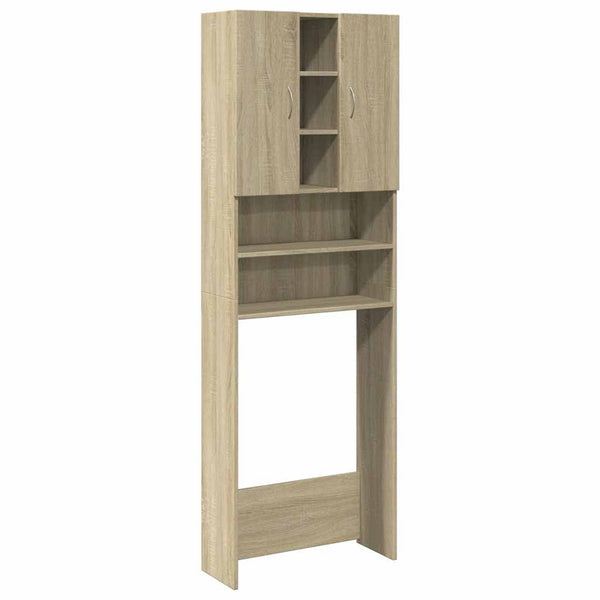 Wasmachinekast 64X25,5X190 Cm Sonoma Eikenkleurig