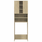 Wasmachinekast 64X25,5X190 Cm Sonoma Eikenkleurig