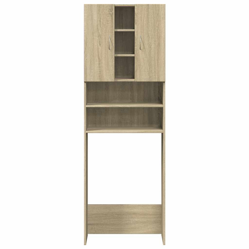 Wasmachinekast 64X25,5X190 Cm Sonoma Eikenkleurig