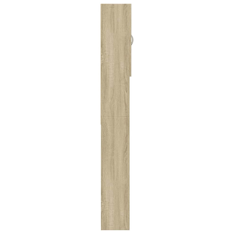 Wasmachinekast 64X25,5X190 Cm Sonoma Eikenkleurig