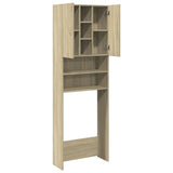 Wasmachinekast 64X25,5X190 Cm Sonoma Eikenkleurig