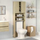 Wasmachinekast 64X25,5X190 Cm Sonoma Eikenkleurig