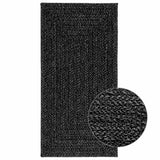 Vloerkleed Zizur Binnen En Buiten 160X230Cm Jute Look Antraciet