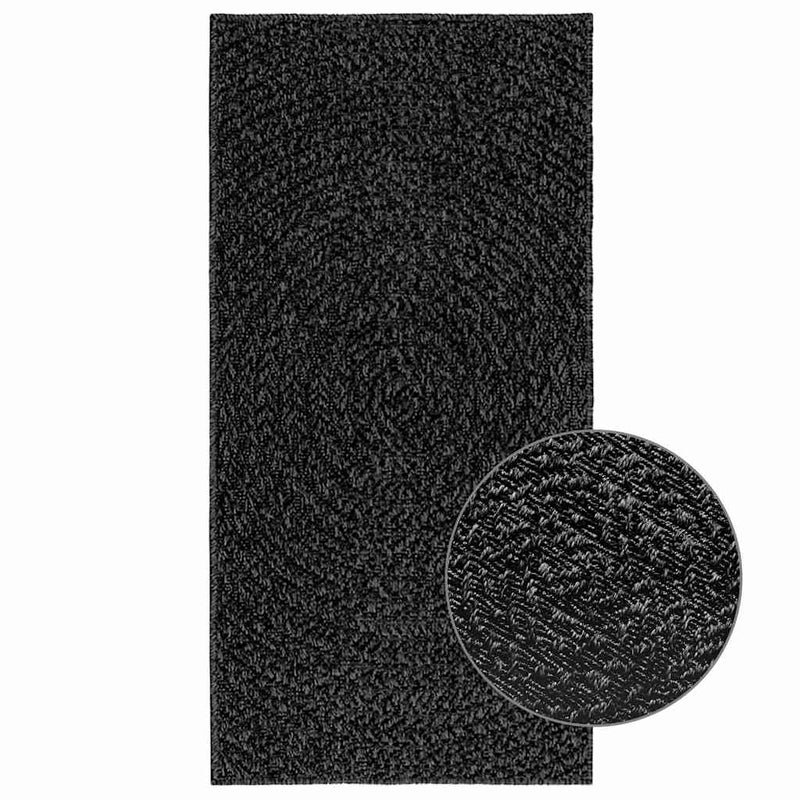 Vloerkleed Zizur Binnen En Buiten 160X230Cm Jute Look Antraciet