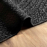 Vloerkleed Zizur Binnen En Buiten 120X170Cm Jute Look Antraciet