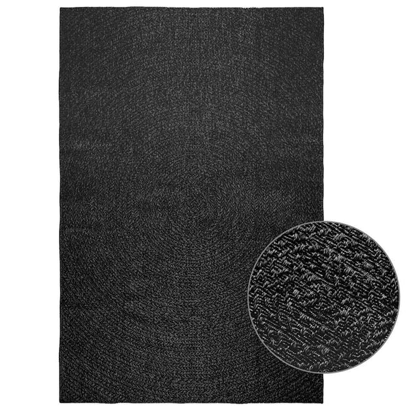 Vloerkleed Zizur Binnen En Buiten 160X230Cm Jute Look Antraciet