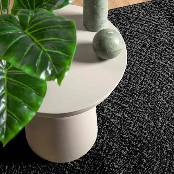 Vloerkleed Zizur Binnen En Buiten 160X230Cm Jute Look Antraciet