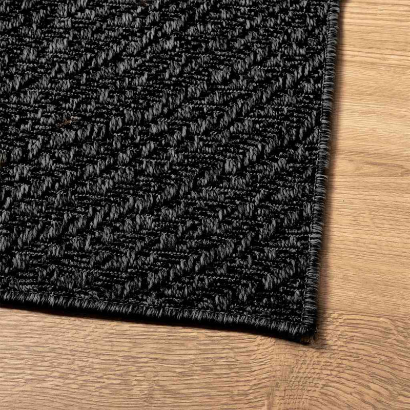 Vloerkleed Zizur Binnen En Buiten 160X230Cm Jute Look Antraciet