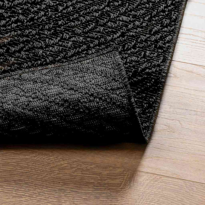 Vloerkleed Zizur Binnen En Buiten 160X230Cm Jute Look Antraciet