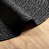 Vloerkleed Zizur Binnen En Buiten Ø 200 Cm Jute Look Antraciet