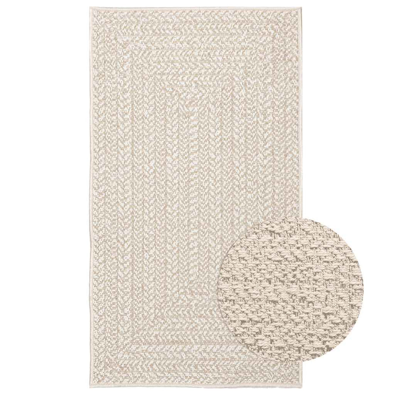 Vloerkleed Zizur Room Binnen En Buiten Jute Look Crème