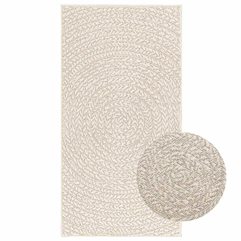 Vloerkleed Zizur Room Binnen En Buiten Jute Look Crème