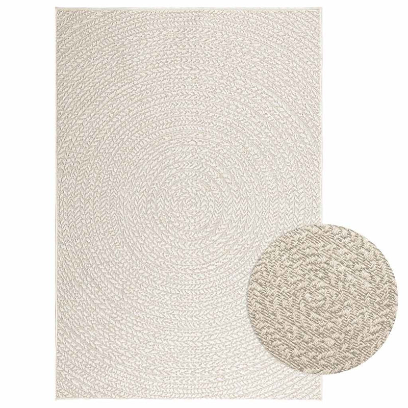 Vloerkleed Zizur Room Binnen En Buiten Jute Look Crème