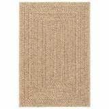 Vloerkleed Zizur Beige Binnen En Buiten 100X200 Cm Jute Look