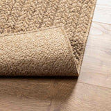 Vloerkleed Zizur Beige Binnen En Buiten 100X200 Cm Jute Look