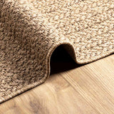 Vloerkleed Zizur Beige Binnen En Buiten 100X200 Cm Jute Look