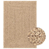 Vloerkleed Zizur Binnen En Buiten Jute Look Beige
