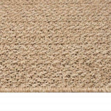 Vloerkleed Zizur Beige Binnen En Buiten 200X200 Cm Jute Look