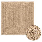 Vloerkleed Zizur Beige Binnen En Buiten 240X340 Cm Jute Look