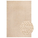 Vloerkleed Zizur Beige Binnen En Buiten 240X340 Cm Jute Look