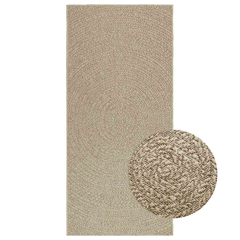 Vloerkleed Zizur Binnen En Buiten Jute Look Beige