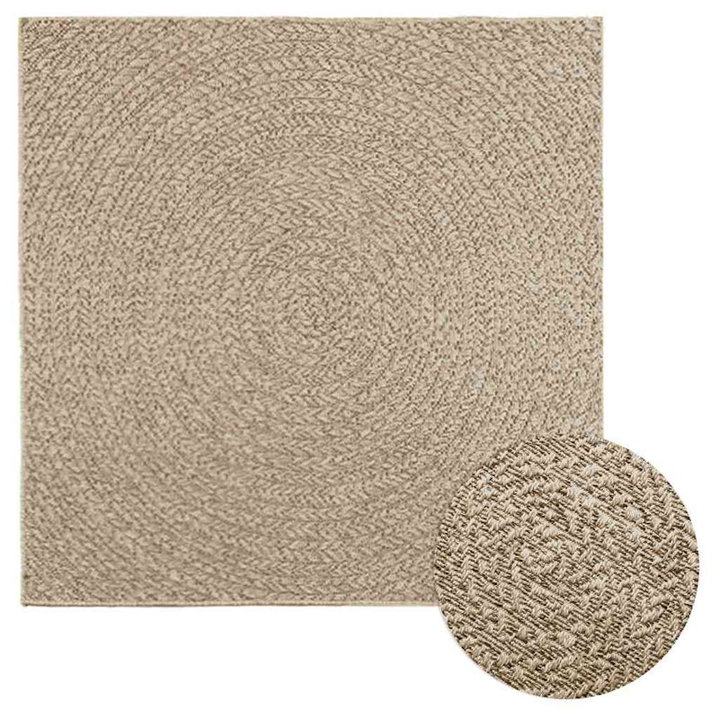 Vloerkleed Zizur Binnen En Buiten Jute Look Beige