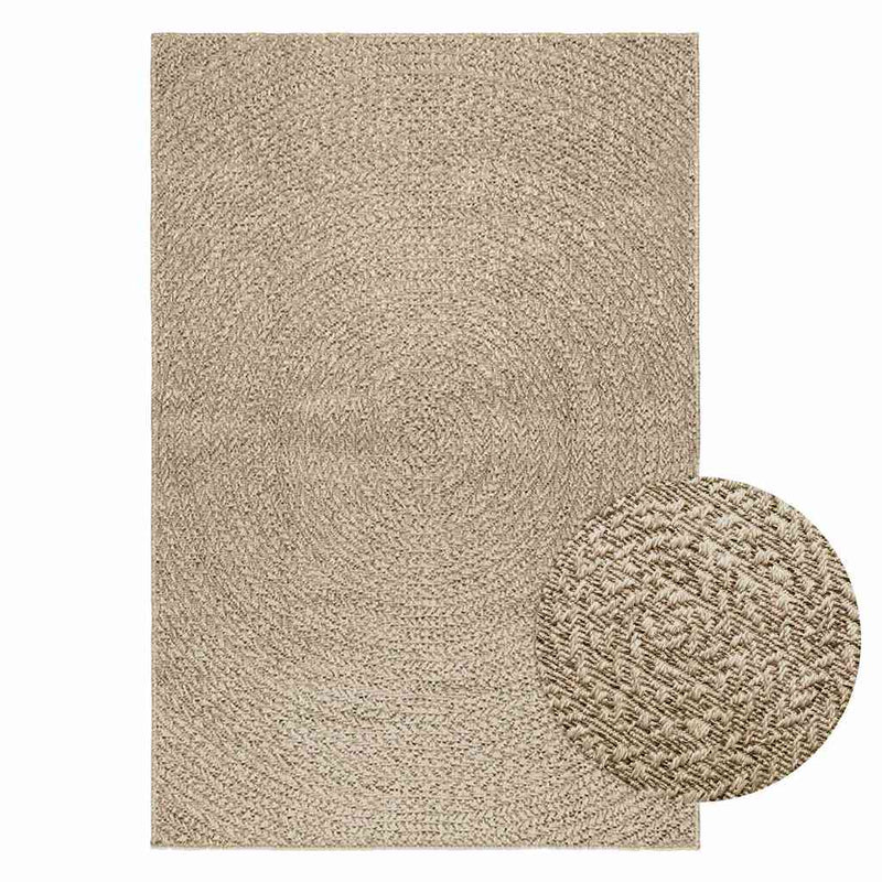 Vloerkleed Zizur Binnen En Buiten Jute Look Beige