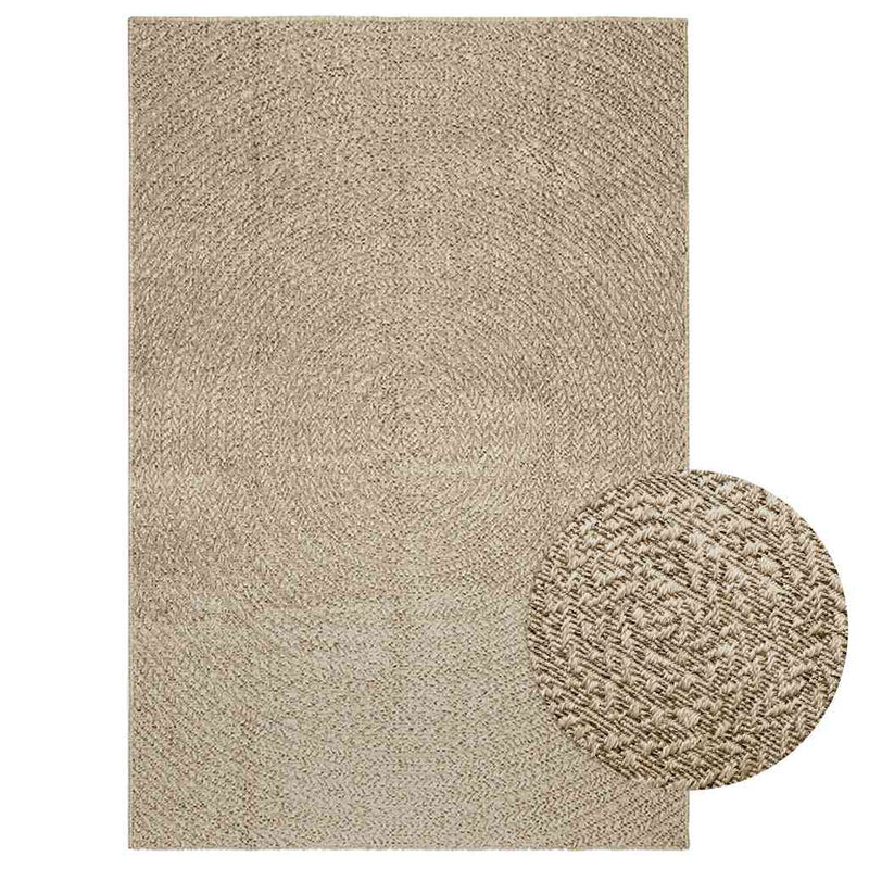 Vloerkleed Zizur Binnen En Buiten Jute Look Beige