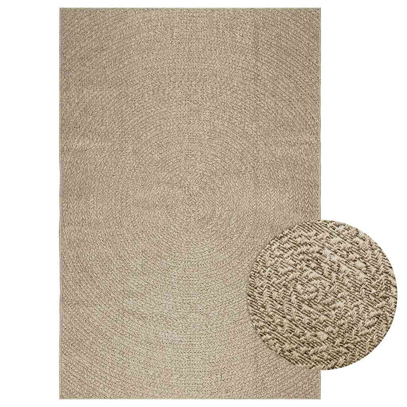 Vloerkleed Zizur Binnen En Buiten Jute Look Beige