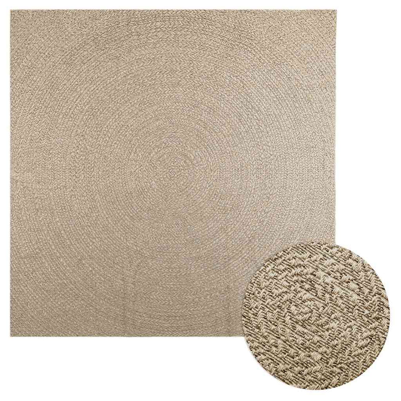 Vloerkleed Zizur Binnen En Buiten Jute Look Beige