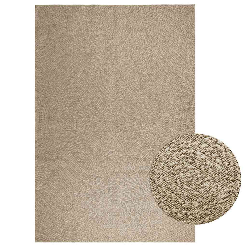 Vloerkleed Zizur Binnen En Buiten Jute Look Beige