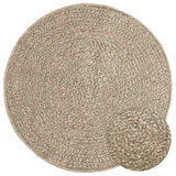 Vloerkleed Zizur Binnen En Buiten Jute Look Beige