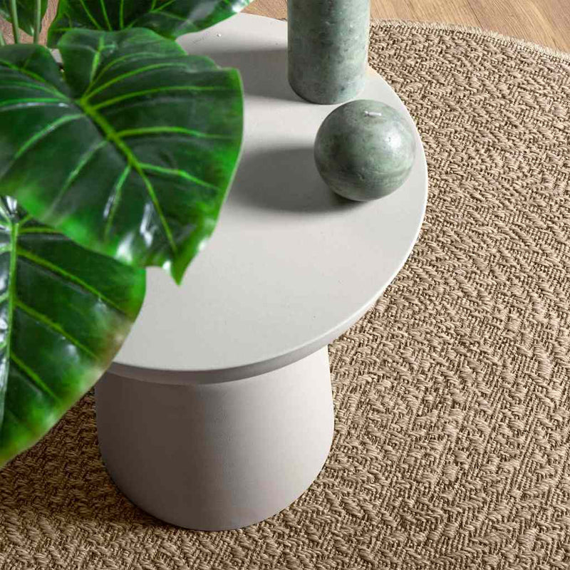 Vloerkleed Zizur Binnen En Buiten Jute Look Beige