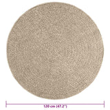Vloerkleed Zizur Binnen En Buiten Jute Look Beige